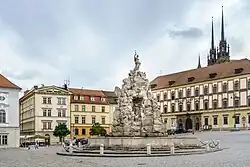 Zelný trh and Parnas fountain, Brno