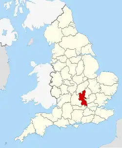 Buckinghamshire shown within England