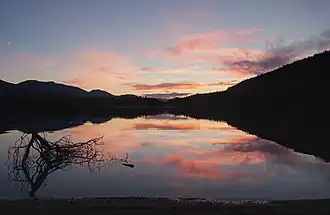Sandy Lake during civil twilight