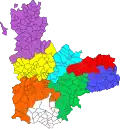 Tierra de Campos of Valladolid; in purple