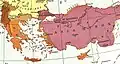Distribution of ethnic groups in the Balkan Peninsula and Asia Minor in 1918 (National Geographic)