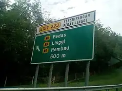 Pedas/Linggi Interchange