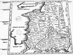 3rd Map of Europe Gallia Lugdunensis, Narbonensis, and Belgica