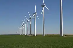 The Brazos Wind Farm near Fluvanna is one of many wind farms in West Texas.