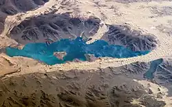 Khar Lake from the International Space Station, 2006