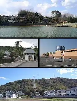 Top: Maeyama Park Middle: Dōgaku-ji and Fuji Grand Ishii Bottom: Mount Kinobe