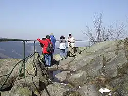 Auf den Kästeklippen near the summit of the Huthberg