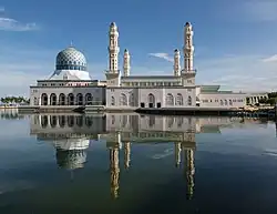 The Kota Kinabalu City Mosque is located in Likas