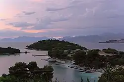 The four islands of Ksamil in the south.