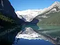 View from Lake Louise with Bow Range