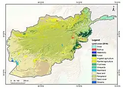 Land cover of Afghanistan