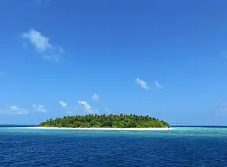 Desert island from Baa Atoll