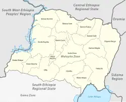 Tebela is located in Wolayita Zone