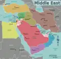 Map of the Middle East