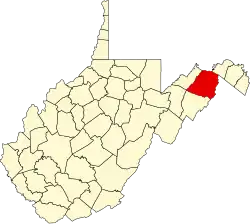 Hampshire County map