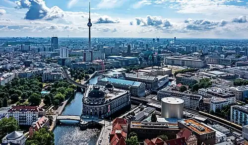 Tiergarten and Mitte skyline