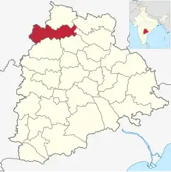 Location in Telangana