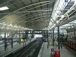 Leeds railway station is the busiest in the region.