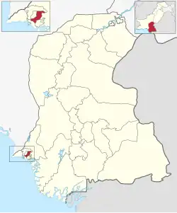 Map of Gulshan District (Karachi East)