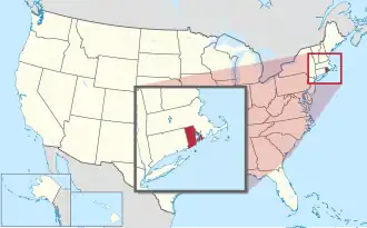 Rhode Island is the smallest state by total area and land area.