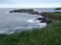 The coastal meadows at the Bay of Biscay near Tapia de Casariego, Spain