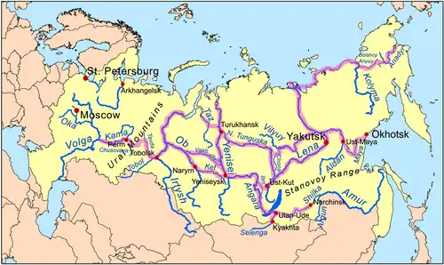 Siberian river routes