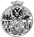 Coat of arm of Sigismund Báthory, Prince of Transylvania (1586–1598, 1598–1599, 1601–1602)