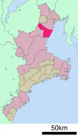 Location of Suzuka in Mie Prefecture