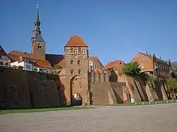 Elbe Gate and St. Stephen's Church