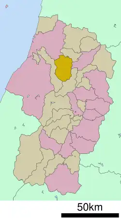 Location of Tozawa