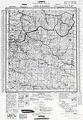 SoI map, 1946, showing the 1948 LoC