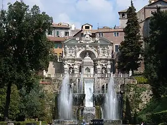 Villa d'Este in Tivoli, UNESCO World Heritage Site