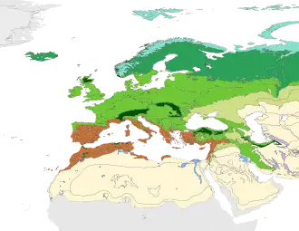 The western Palearctic biomes