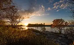 Sunset over Zippel Bay State Park, Lake of the Woods