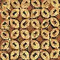 Kawung or "Coffee Bean" Batik sarong (detail), Java, Indonesia