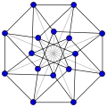 Construction of the Clebsch graph from a hypercube graph.