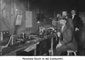 24 September 1900: Ferdinand Braun and telegraphists at a wireless station in Heligoland. His 2 circuit system made long range radio transmissions possible.[54][55]