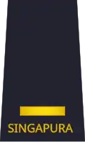 Second lieutenant (Republic of Singapore Air Force)[43]