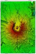 Digital elevation model (DEM) of Mount St. Helens (1982)