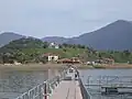 Walkway to Agios Achillios islet