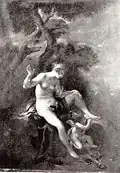 Venus and Amor, oil on canvas