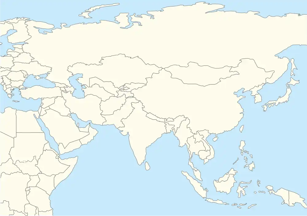 Team locations of the Kontinental Hockey League Eastern Conference