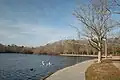 View of Belmont Lake.