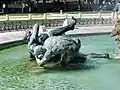Sculpture of suffering figures