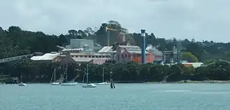 The sugar refinery, a local landmark.