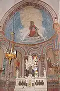 Altar and ceiling