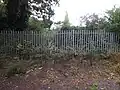 Fence around Eaton Chalk Pit