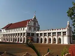 Edathua St. George Syro-Malabar Catholic Forane Church with a mixture of Portuguese and Kerala architecture