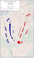 Map 9: Situation at 15:00 (July 21, 1861)
