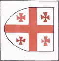 One of the flags of Sebastia as per the as well as in the Book of Knowledge of All Kingdoms,[10][8][9] now modern Sivas